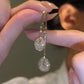 💎 LIMITÉ 60% DE RÉDUCTION ! ✨ Boucles d'Oreilles Goutte à Franges – Cristal Brillant, Argent 925 & Léger 🌟