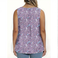 👕 PROMO LIMITÉE 50% DE RÉDUCTION ! 🌸 Haut Sans Manches Imprimé à Boutons – Léger, Respirant & Couleurs Vives ✨