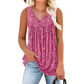 👕 PROMO LIMITÉE 50% DE RÉDUCTION ! 🌸 Haut Sans Manches Imprimé à Boutons – Léger, Respirant & Couleurs Vives ✨