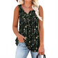 👕 PROMO LIMITÉE 50% DE RÉDUCTION ! 🌸 Haut Sans Manches Imprimé à Boutons – Léger, Respirant & Couleurs Vives ✨