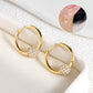 🥳SOLDES 2026🥳💞Plus de 50 000 exemplaires vendus !💥50 % de réduction ! 🔥 Boucles d'oreilles en cercle doré avec petite boule – Hypoallergéniques, éclat durable et idéales pour un usage quotidien 🌟