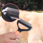 🐾✨🐶 OFFRE SPÉCIALE -50% ! Brosse de Toilettage Double Face pour Chiens & Chats – 2 Côtés, Manche Ergonomique & Facile à Nettoyer (Orange/Vert)
