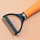 🐾✨🐶 OFFRE SPÉCIALE -50% ! Brosse de Toilettage Double Face pour Chiens & Chats – 2 Côtés, Manche Ergonomique & Facile à Nettoyer (Orange/Vert)
