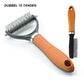 🐾✨🐶 OFFRE SPÉCIALE -50% ! Brosse de Toilettage Double Face pour Chiens & Chats – 2 Côtés, Manche Ergonomique & Facile à Nettoyer (Orange/Vert)