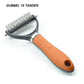 🐾✨🐶 OFFRE SPÉCIALE -50% ! Brosse de Toilettage Double Face pour Chiens & Chats – 2 Côtés, Manche Ergonomique & Facile à Nettoyer (Orange/Vert)