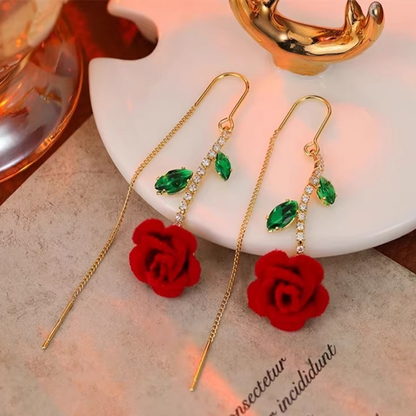 💐60% DE RÉDUCTION ! Boucles Tige Cristal – Élégance Quotidienne & Look Féminin 🦢🌸【Offre Limitée】