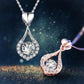 📢📢50 % DE RÉDUCTION !! ⏰ Collier « Twinkling Heart » avec pierre en forme de goutte d'eau – Apportez une touche d'éclat à vos tenues de tous les jours et à vos occasions spéciales ✨