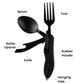 🍴 PROMO LIMITÉE 50% DE RÉDUCTION ! ✨ Couvert Multifonction 4 en 1 – Extérieur, Pliable, Léger ✨