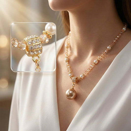 ⏳Offre limitée -50%⏰Élégante Chaîne de Perles Synthétiques pour Femme📿