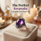 📢📢-50% !! ⏰Bague Améthyste Vintage en Dentelle