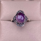 📢📢-50% !! ⏰Bague Améthyste Vintage en Dentelle