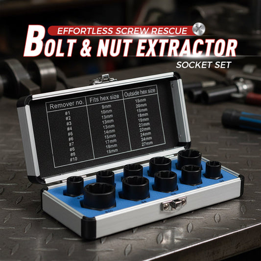 🔧 PROMO FLASH : 50% DE RÉDUCTION ! Kit d'Extracteurs de Vis et Écrous – Acier Chrome-Vanadium & Rainures Spirales Inversées for une Extraction Facile des Fixations Endommagées 🛠️✨