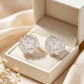 💎✨🦢 OFFRE LIMITÉE 50% DE RÉDUCTION! Boucles d'Oreilles à Pousses Florales Glamour – Cristaux Multi-Facettes, Tiges Hypoallergéniques, Éclat Brillant – Parfaites pour les Mariages, Fêtes ou Soirées Glamour 🥂