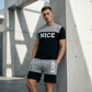 📢📢-50% !! ⏰Ensemble T-Shirt et Short Color Block pour Homme