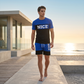 📢📢-50% !! ⏰Ensemble T-Shirt et Short Color Block pour Homme