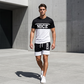 📢📢-50% !! ⏰Ensemble T-Shirt et Short Color Block pour Homme