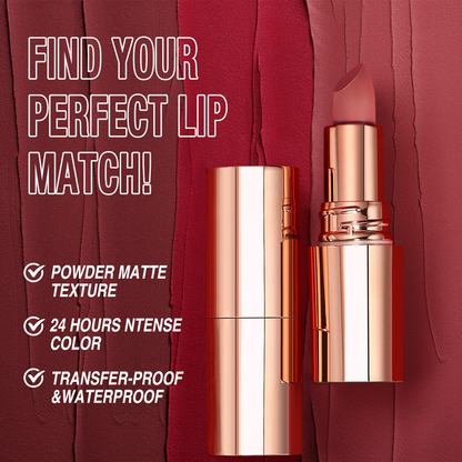💄💕Rouge à Lèvres Mat Longue Tenue 24h – Résistant, Non Transférable & Confort Absolu