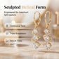 ✨ Boucles d'Oreilles Asymétriques Spirale & Goutte – Cristaux Lumineux & Hélice Dorée ! 💫 Design Allongeant – Parfait pour les Soirées & Fêtes. 🌟 Pierres Premium Scintillantes – Achetez 3 pour 10% de Réduction Supplémentaire ! 🛍️