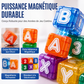 46% de Réduction – Blocs Magnétiques de Construction 360°, 40 Cubes Éducatifs Lettres et Chiffres, Jeu d'Éveil pour Enfants