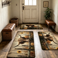 Tapis de couloir tissé élégant