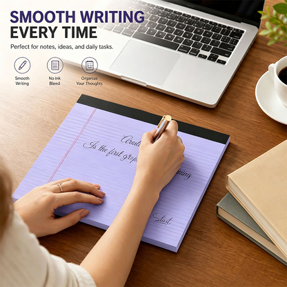 📝✏️ Bloc-notes ligné minimaliste – Papier 80g premium, reliure supérieure, couleurs pastel, 3 formats pour des notes et plannings impeccables, l’écriture devient un plaisir 📓✨