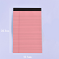 📝✏️ Bloc-notes ligné minimaliste – Papier 80g premium, reliure supérieure, couleurs pastel, 3 formats pour des notes et plannings impeccables, l’écriture devient un plaisir 📓✨