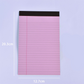 📝✏️ Bloc-notes ligné minimaliste – Papier 80g premium, reliure supérieure, couleurs pastel, 3 formats pour des notes et plannings impeccables, l’écriture devient un plaisir 📓✨