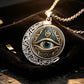 👁️ 50% DE RÉDUCTION! ✨ Collier Pendentif Œil Omniscient Vintage – Alliage de zinc, design mystérieux & rétro – Parfait pour le quotidien et les soirées 🖤