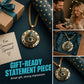 👁️ 50% DE RÉDUCTION! ✨ Collier Pendentif Œil Omniscient Vintage – Alliage de zinc, design mystérieux & rétro – Parfait pour le quotidien et les soirées 🖤