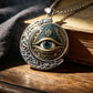 👁️ 50% DE RÉDUCTION! ✨ Collier Pendentif Œil Omniscient Vintage – Alliage de zinc, design mystérieux & rétro – Parfait pour le quotidien et les soirées 🖤