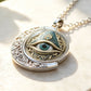 👁️ 50% DE RÉDUCTION! ✨ Collier Pendentif Œil Omniscient Vintage – Alliage de zinc, design mystérieux & rétro – Parfait pour le quotidien et les soirées 🖤