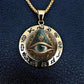 👁️ 50% DE RÉDUCTION! ✨ Collier Pendentif Œil Omniscient Vintage – Alliage de zinc, design mystérieux & rétro – Parfait pour le quotidien et les soirées 🖤