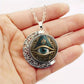 👁️ 50% DE RÉDUCTION! ✨ Collier Pendentif Œil Omniscient Vintage – Alliage de zinc, design mystérieux & rétro – Parfait pour le quotidien et les soirées 🖤