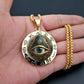 👁️ 50% DE RÉDUCTION! ✨ Collier Pendentif Œil Omniscient Vintage – Alliage de zinc, design mystérieux & rétro – Parfait pour le quotidien et les soirées 🖤