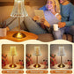 🪔 -50% ! ✨ Lampe de Table Rétro Rechargeable – Acrylique + Fer – Ø11×30 cm – 2 W – Tactile 3 Couleurs – Type-C – Protection des Yeux – Or 🏠