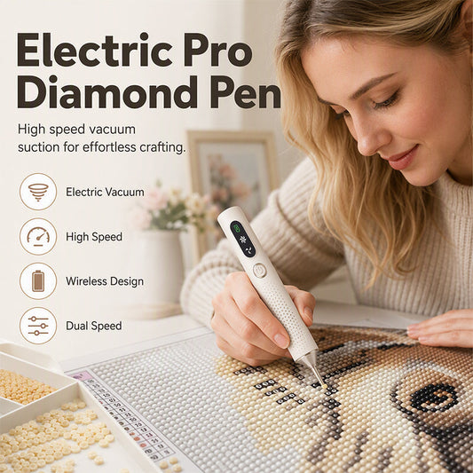 📢📢50 % DE RÉDUCTION !! ⏰ Stylo Électrique Rechargeable pour Diamants – Précis, Léger, Gain de Temps ✍️