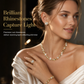 Parure de Bijoux Cœur 4 Pièces Plaqué Or – Collier, Bracelet, Boucles d'Oreilles & Bague