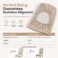 Housse de Chaise Extensible en Jacquard Gaufré – Protection Universelle pour Salle à Manger