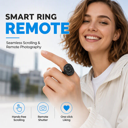 📱 50% DE RÉDUCTION OFFRE LIMITÉE ! ✨ Télécommande Bague Bluetooth Multifonction – Mains Libres, Rechargeable, Portable 💍