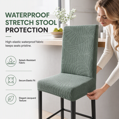 ⏳🔥 OFFRE LIMITÉE −50% ! ⏰ Housse de Chaise Salle à Manger Élastique Imperméable Jacquard – Protection Anti-Taches pour Hôtel & Restaurant