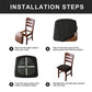 📢📢1 acheté， 1 offert !! ⏰Housse d'Assise de Chaise Imperméable pour Salle à Manger