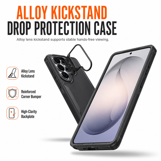 Coque antichoc avec support métallique pour Samsung Galaxy