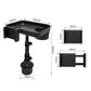 Support multifonction 3-en-1 pour voiture : porte-gobelet, support pour téléphone, plateau et espace de rangement
