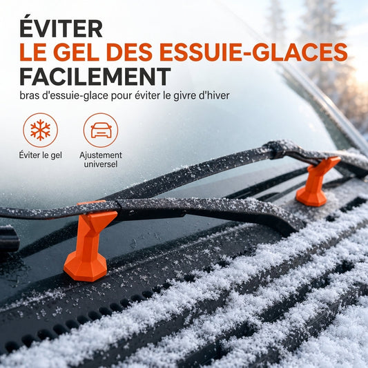 🔥 ACHETEZ 1, OBTENEZ 1 GRATUIT! ✨ 2 supports essuie-glace – Anti-gel pour hiver ✨