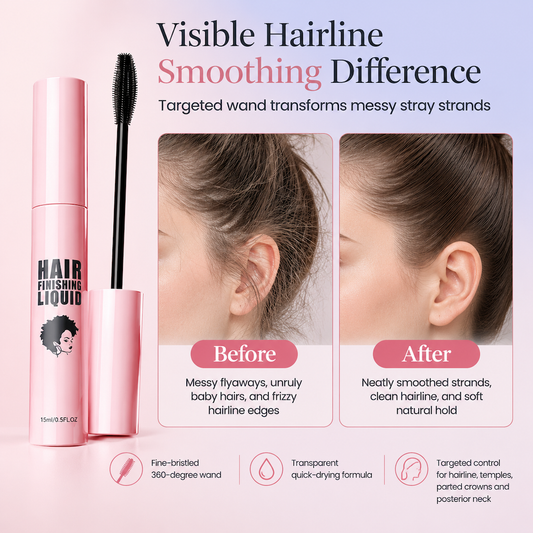 💕 1 acheté, 1 offert 💕 Gel de finition capillaire pour discipliner les mèches rebelles et les frisottis