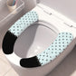 Coussinets de toilette en peluche à fixation électrostatique