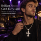 📢📢50 % DE RÉDUCTION !! ⏰Collier Pendentif Croix Hip-Hop Double Rang en Strass avec Chaîne Figaro