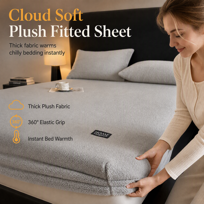 📢📢 -50 % !! ⏰ Drap-housse épais et chaud en peluche unie, protège-matelas doux pour l’hiver