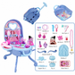 👑 PROMO FLASH : 50% DE RÉDUCTION ! Coiffeuse Valise Trolley 3-en-1 pour Enfant avec 30+ Accessoires de Beauté for un Salon Nomade Magique ✨
