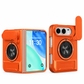 📱 Coque renforcée pour téléphone pliable : cache coulissant pour objectifs, double béquille, fixation magnétique et protection antichoc